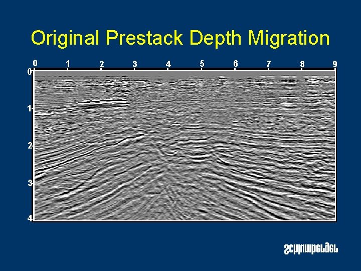 Original Prestack Depth Migration 0 1 2 3 4 5 6 7 8 9 Original Prestack Depth Migration 0 1 2 3 4 5 6 7 8 9