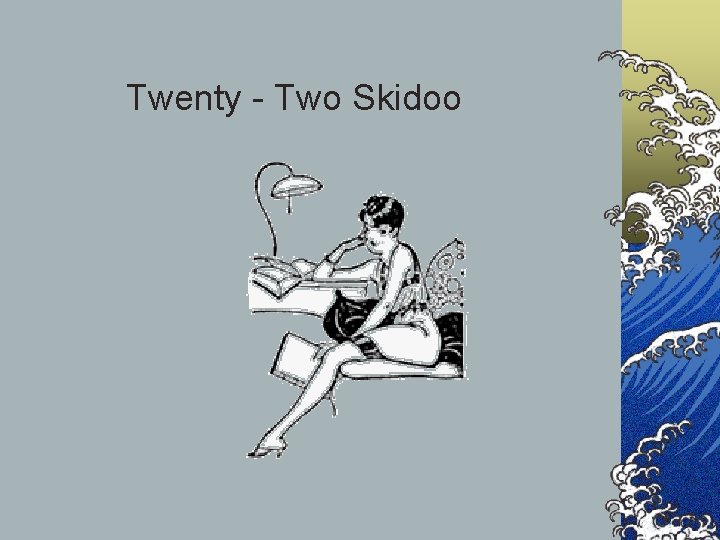 Twenty - Two Skidoo 