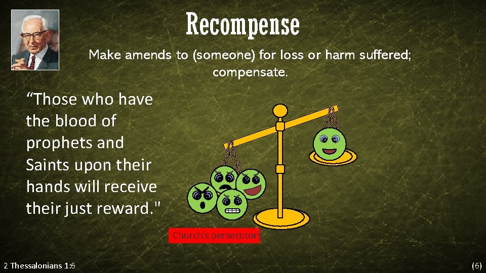 Recompense Make amends to (someone) for loss or harm suffered; compensate. “Those who have