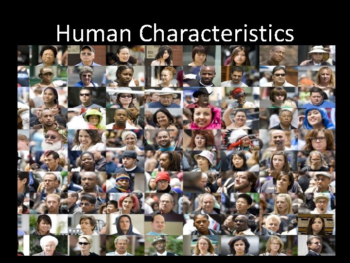 Human Characteristics 