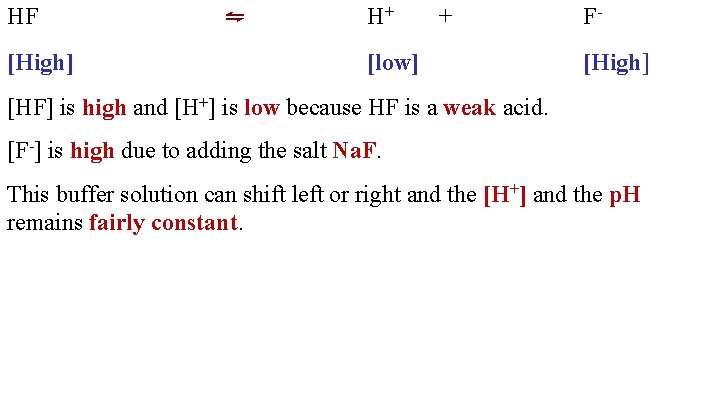 Acids Lesson 17 Buffers Indicators Buffer Solutions Buffer