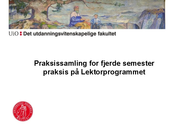 Praksissamling for fjerde semester praksis på Lektorprogrammet 