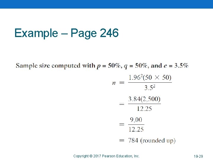 Example – Page 246 Copyright © 2017 Pearson Education, Inc. 13 -29 10 -29 Example – Page 246 Copyright © 2017 Pearson Education, Inc. 13 -29 10 -29