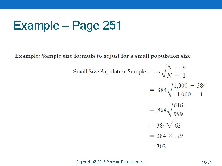 Example – Page 251 Copyright © 2017 Pearson Education, Inc. 13 -34 10 -34 Example – Page 251 Copyright © 2017 Pearson Education, Inc. 13 -34 10 -34