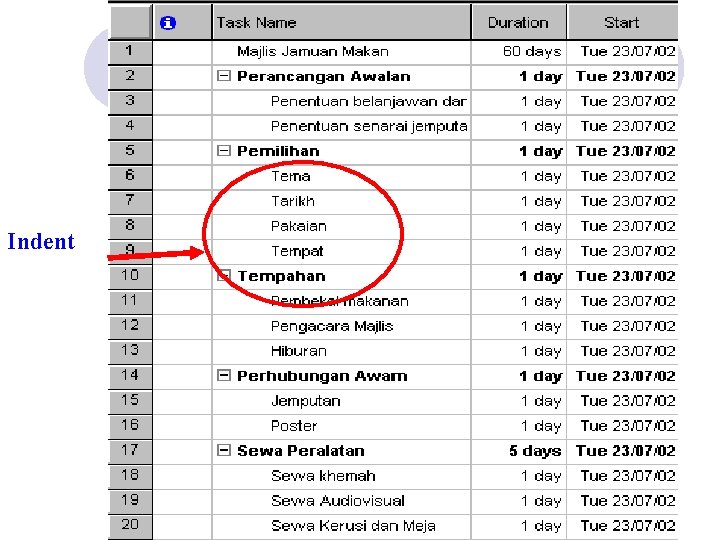 Indent 25 