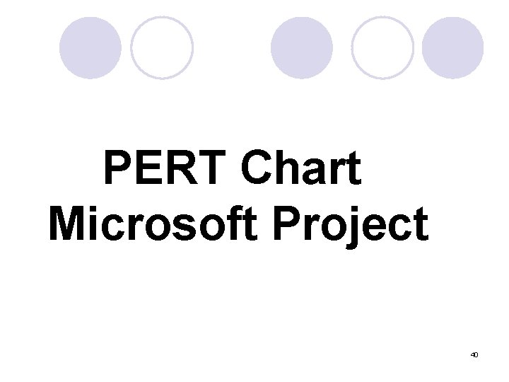 PERT Chart Microsoft Project 40 