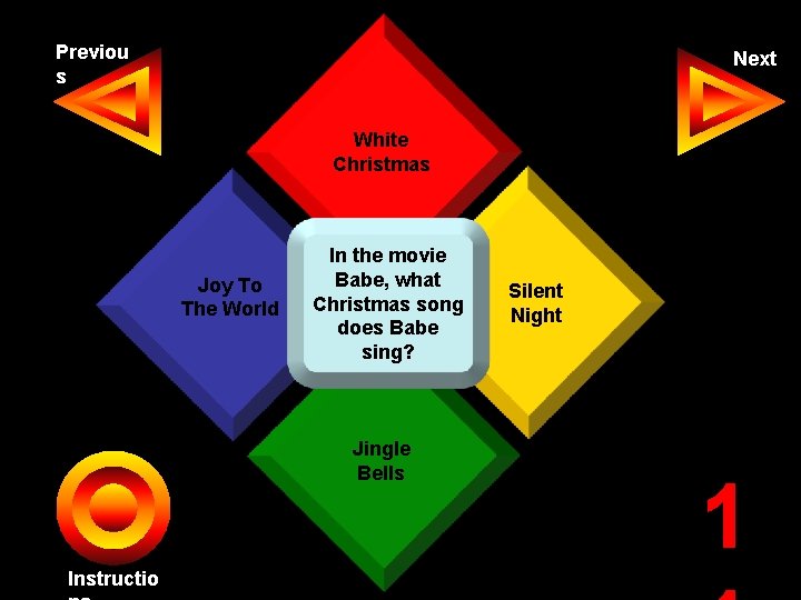 Previou s Next White Christmas Joy To The World In the movie Babe, what