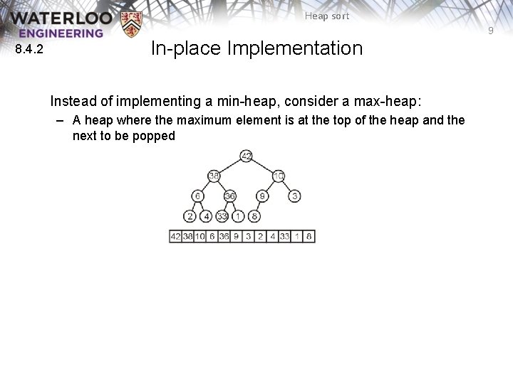 ECE 250 Algorithms and Data Structures Heap sort