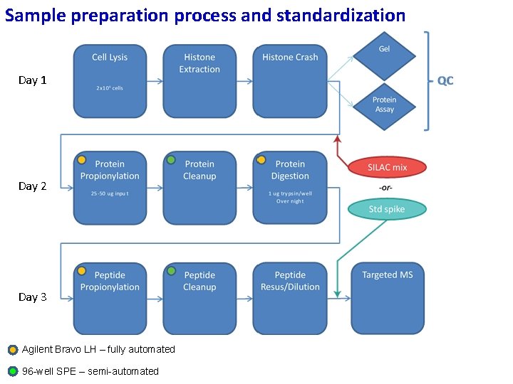 Sample preparation process and standardization Day 1 Day 2 Day 3 Agilent Bravo LH Sample preparation process and standardization Day 1 Day 2 Day 3 Agilent Bravo LH