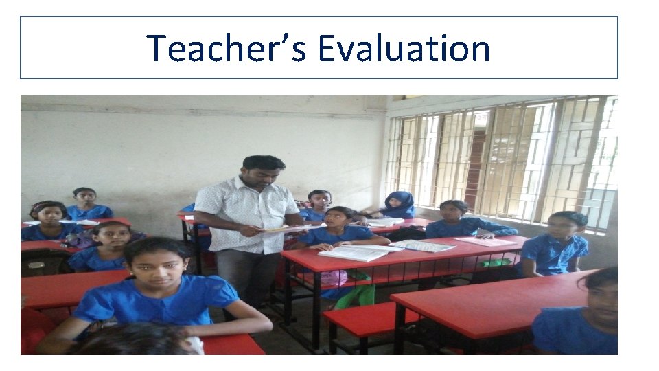 Teacher’s Evaluation 