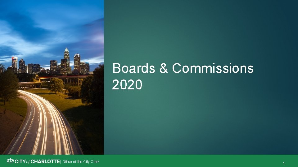 Boards & Commissions 2020 | Office of the City Clerk 1 