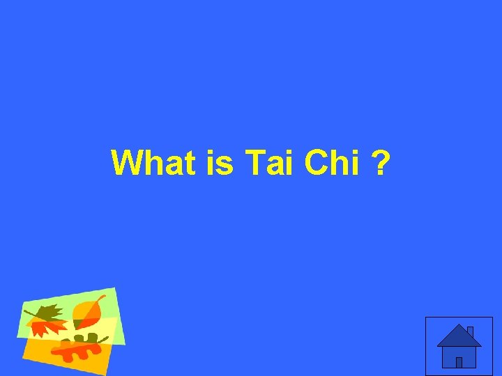 What is Tai Chi ? 