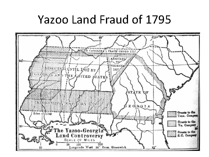 Yazoo Land Fraud of 1795 