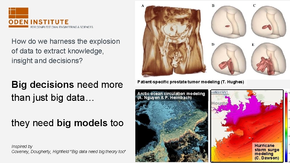 How do we harness the explosion of data to extract knowledge, insight and decisions? How do we harness the explosion of data to extract knowledge, insight and decisions?