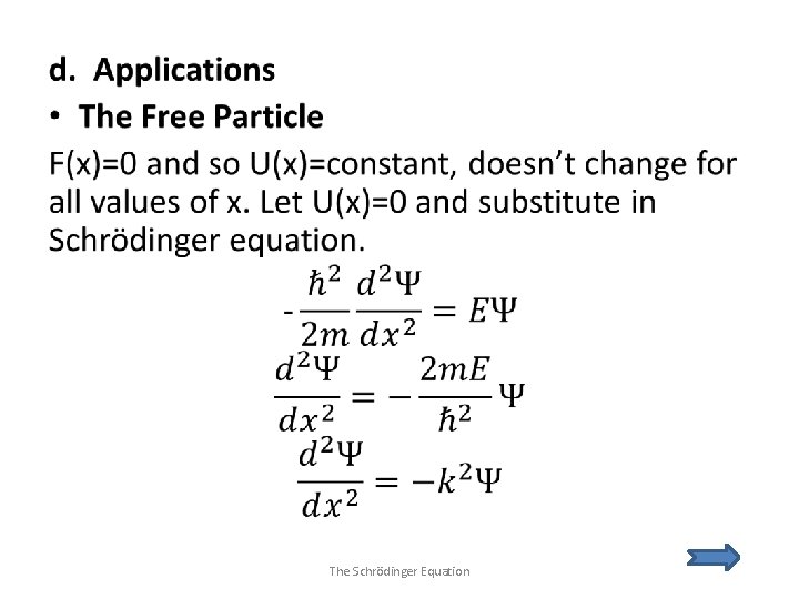  • The Schrödinger Equation 