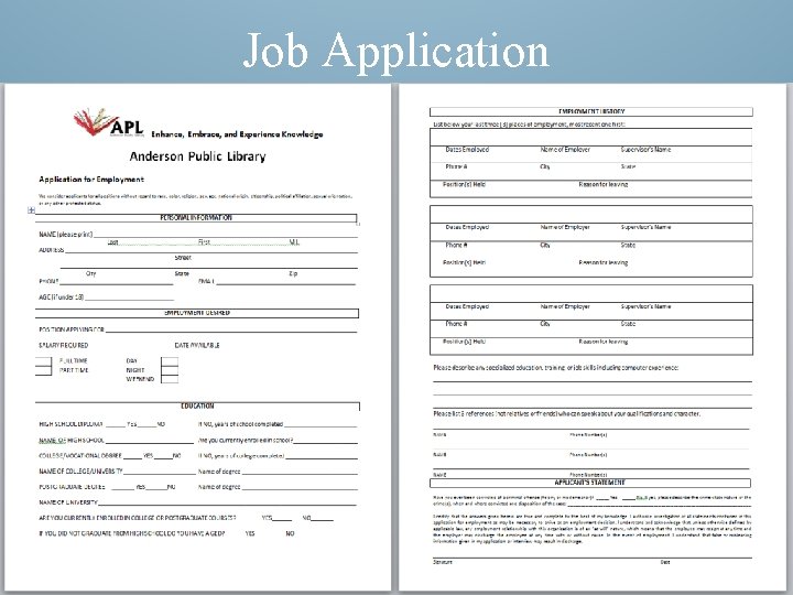 Job Application 
