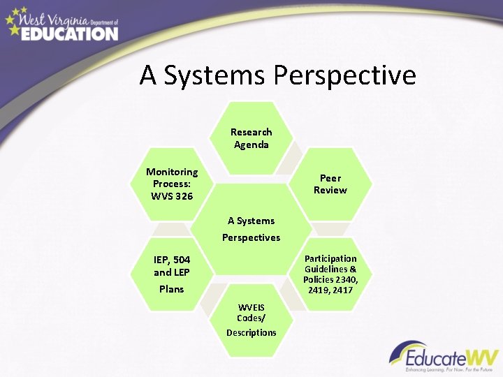A Systems Perspective Research Agenda Monitoring Process: WVS 326 Peer Review A Systems Perspectives