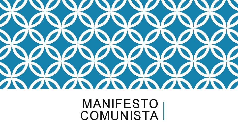 MANIFESTO COMUNISTA 