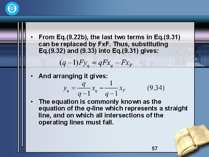  • From Eq. (9. 22 b), the last two terms in Eq. (9.