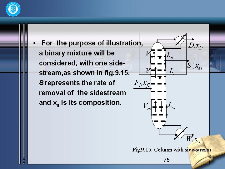  • For the purpose of illustration, a binary mixture will be Vn considered,