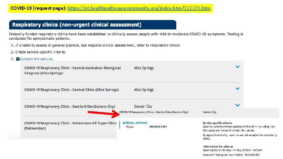 COVID-19 (request page): https: //nt. healthpathwayscommunity. org/index. htm? 722376. htm COVID-19 (request page): https: //nt. healthpathwayscommunity. org/index. htm? 722376. htm