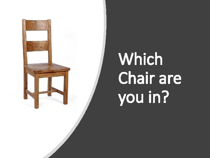 Which Chair are you in? 
