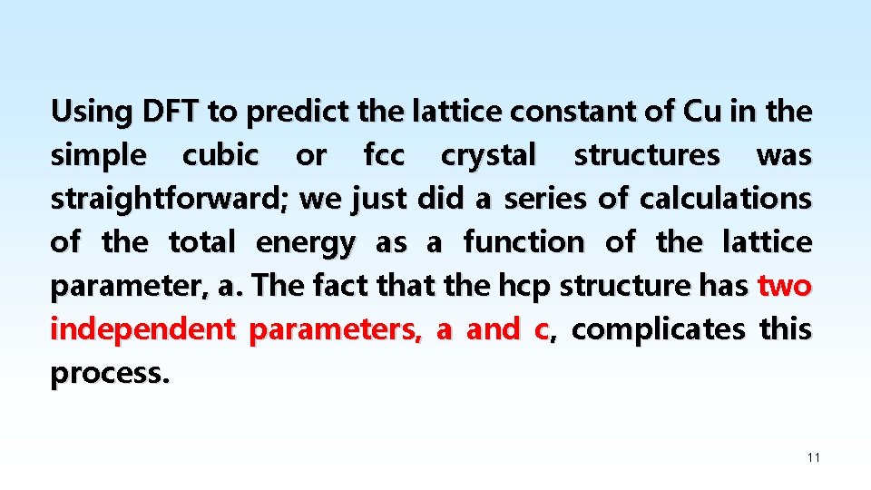 Using DFT to predict the lattice constant of Cu in the simple cubic or