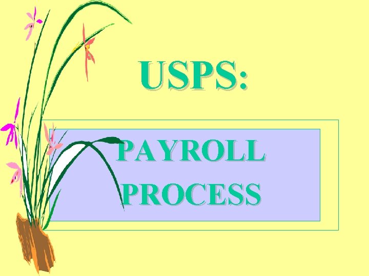 USPS: PAYROLL PROCESS 