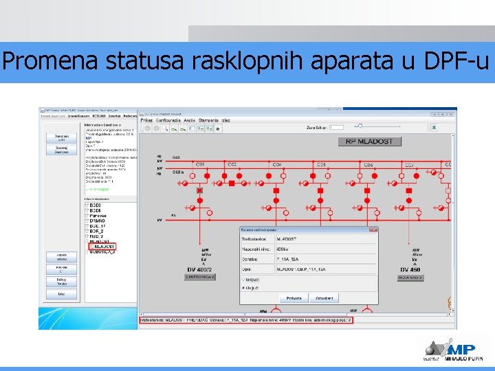 Promena statusa rasklopnih aparata u DPF-u 