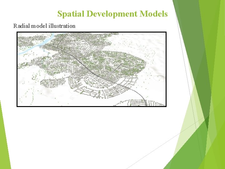 Spatial Development Models Radial model illustration 