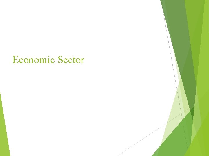 Economic Sector 