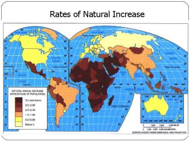 Rates of Natural Increase Rates of Natural Increase