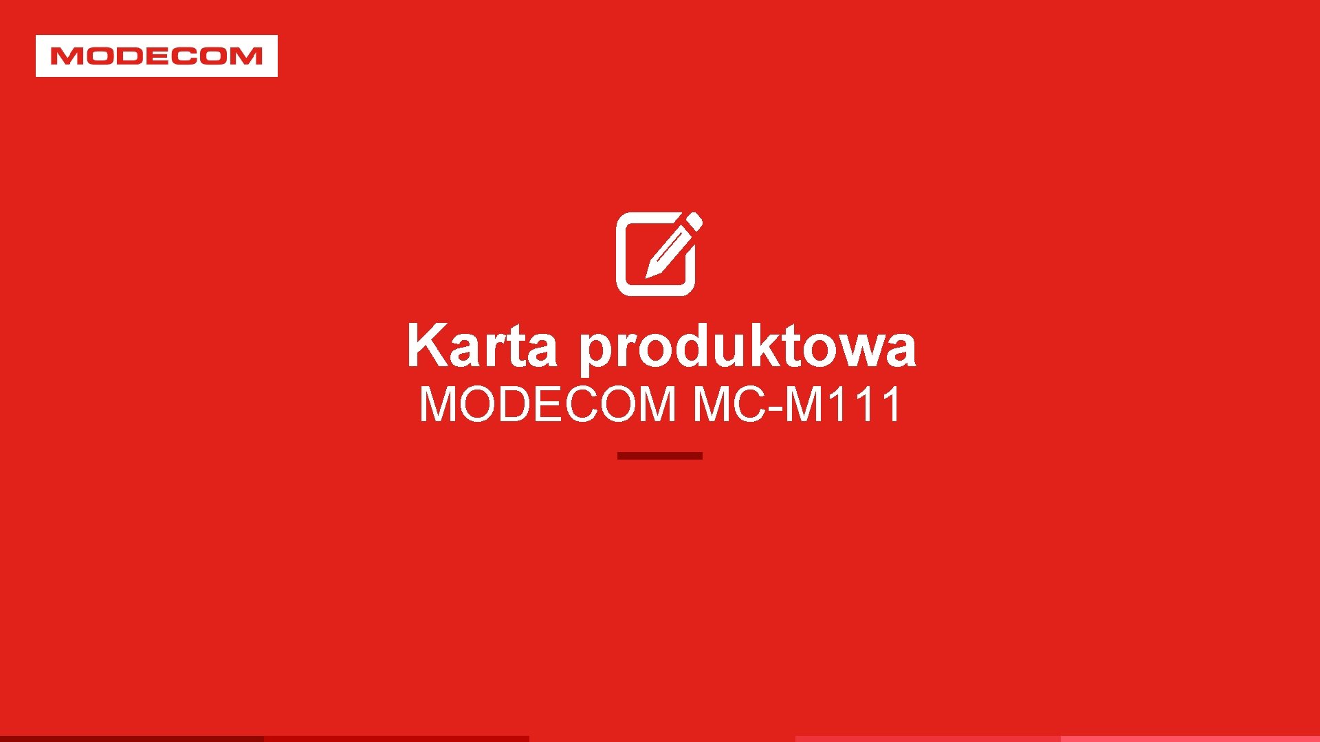 Karta produktowa MODECOM MC-M 111 