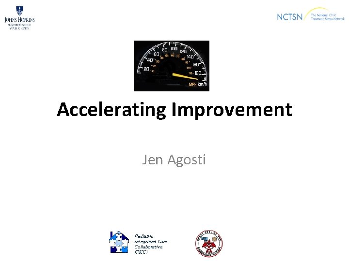 Accelerating Improvement Jen Agosti Pediatric Integrated Care Collaborative (PICC) 
