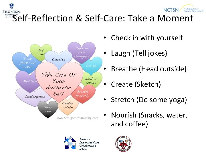 Self-Reflection & Self-Care: Take a Moment • Check in with yourself • Laugh (Tell