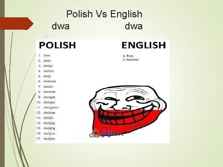 Polish Vs English dwa 