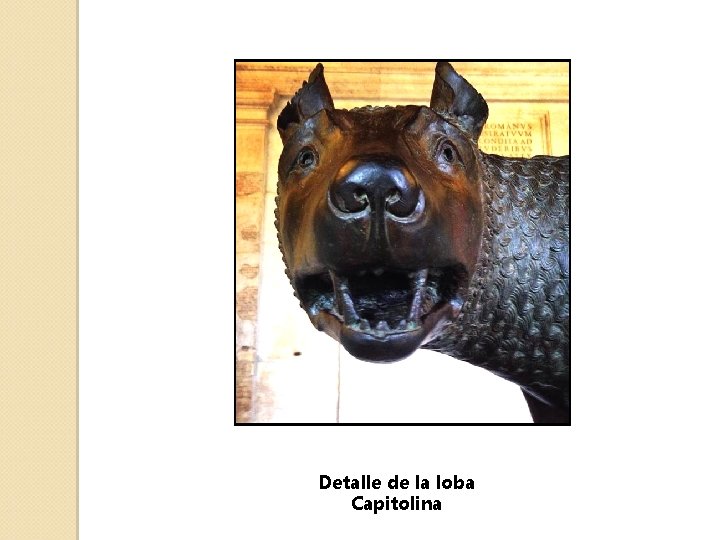 Detalle de la loba Capitolina 