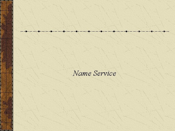Name Service 