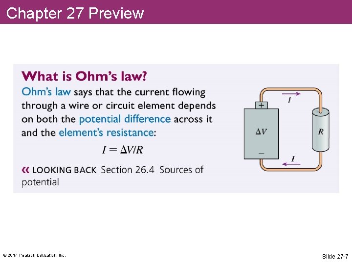 Chapter 27 Preview © 2017 Pearson Education, Inc. Slide 27 -7 