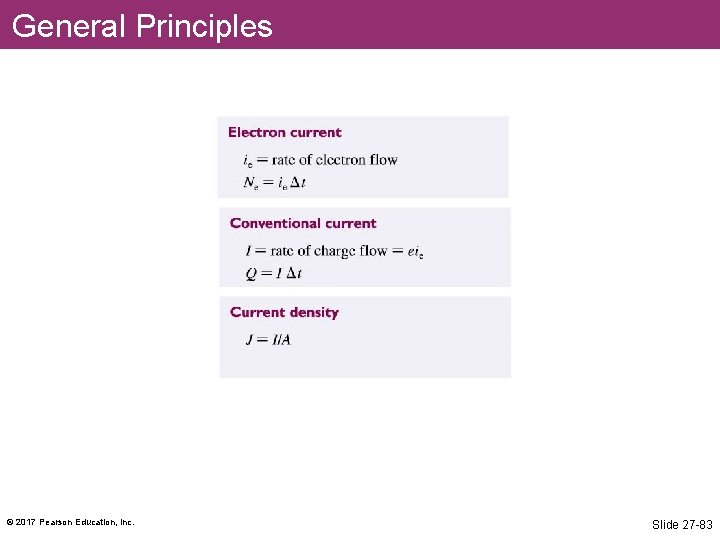 General Principles © 2017 Pearson Education, Inc. Slide 27 -83 