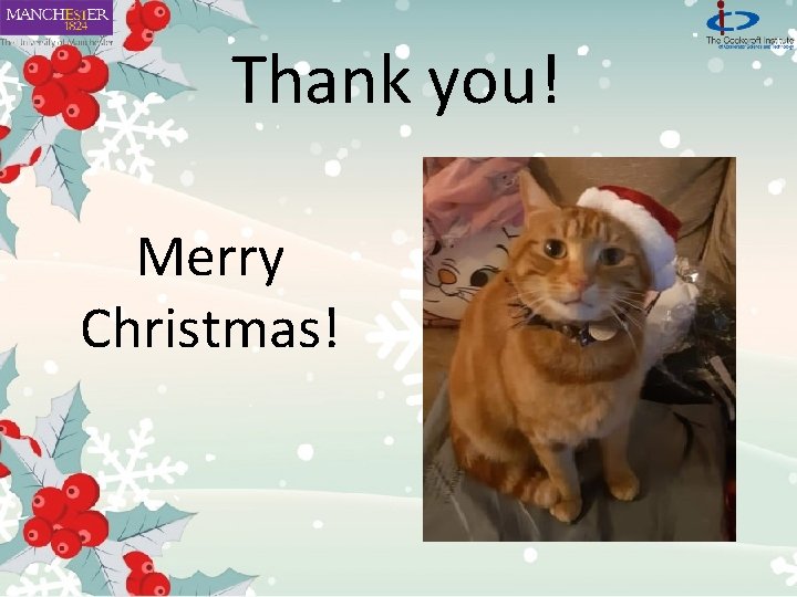 Thank you! Merry Christmas! 