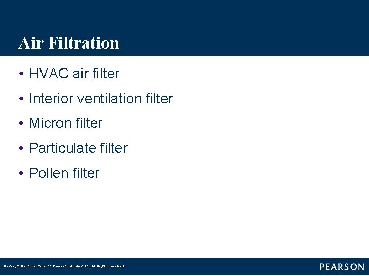 Air Filtration • HVAC air filter • Interior ventilation filter • Micron filter •