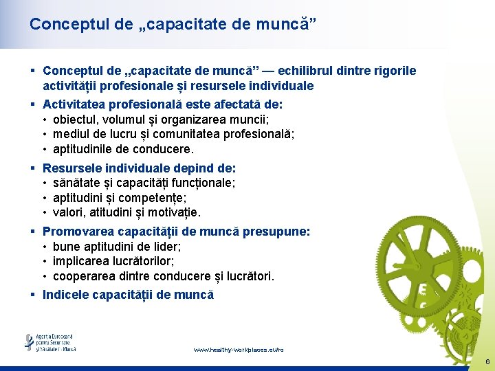 Conceptul de „capacitate de muncă” § Conceptul de „capacitate de muncă” — echilibrul dintre