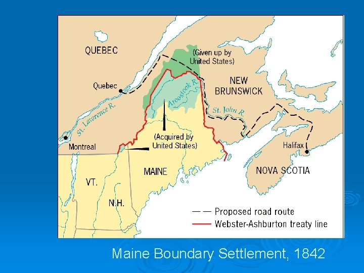 Maine Boundary Settlement, 1842 