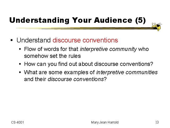 Class 18 Midterm discussion Writing for your audience