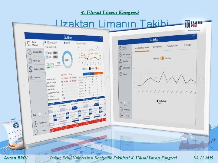 4. Ulusal Liman Kongresi Uzaktan Limanın Takibi Sercan EROL Dokuz Eylül Üniversitesi Denizcilik Fakültesi