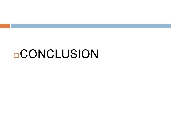  CONCLUSION 