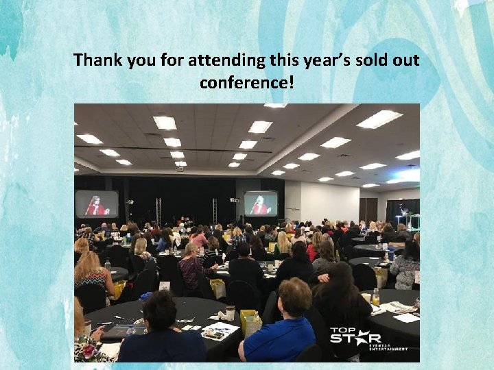 Thank you for attending this year’s sold out conference! 