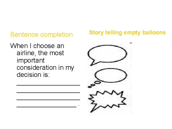 Sentence completion When I choose an airline, the most important consideration in my decision