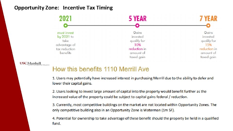 Opportunity Zone: Incentive Tax Timing 